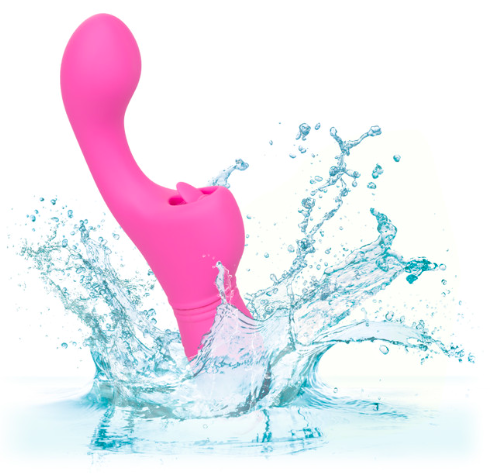 Dương vật giả CalExotics Kiss Flicker rung liếm, silicon mềm Dương vật giả CalExotics Kiss Flicker rung liếm, silicon mềm